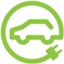 Electric vehicle charging logo