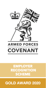Armed Forces Covenant Employer Recognition Scheme Gold Award 2020