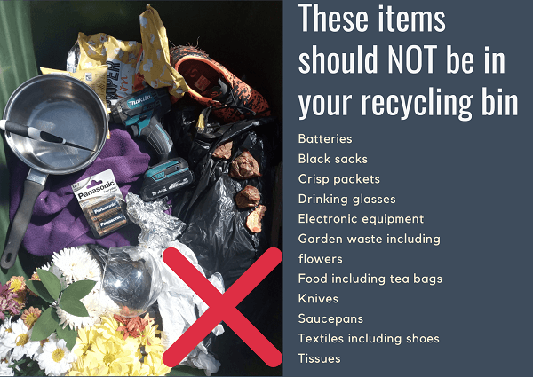 These items should not be in your recycling bin