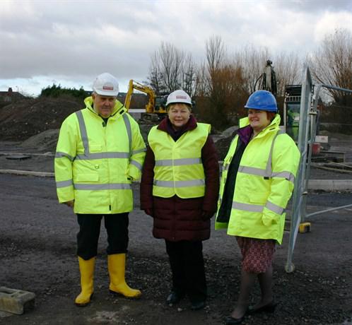 Councillor Philip Price, Cabinet member infrastructure, Baroness Randerson, Liberal Democrat Lords Spokesperson (Transport) and Lucy Hurds