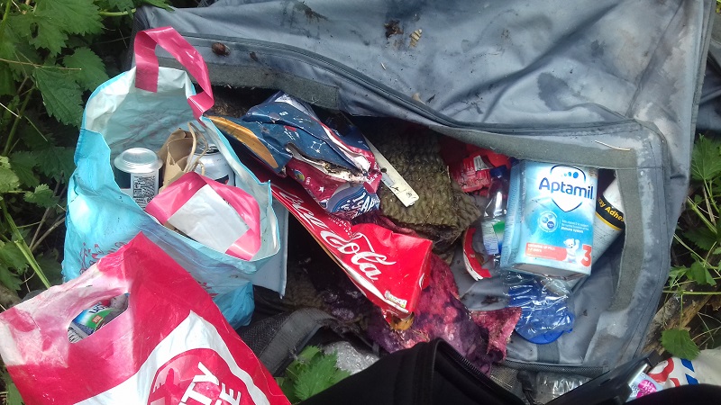 Fly tipped waste