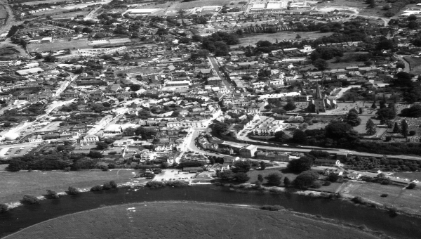 Aerial photo of Ross-on-Wye