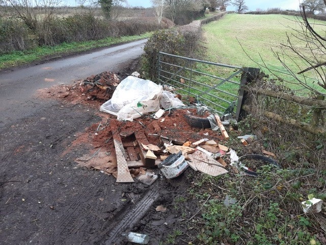 Ashley jones fly tipped waste