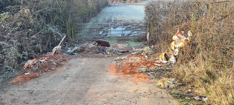 Ashley jones fly tipped waste