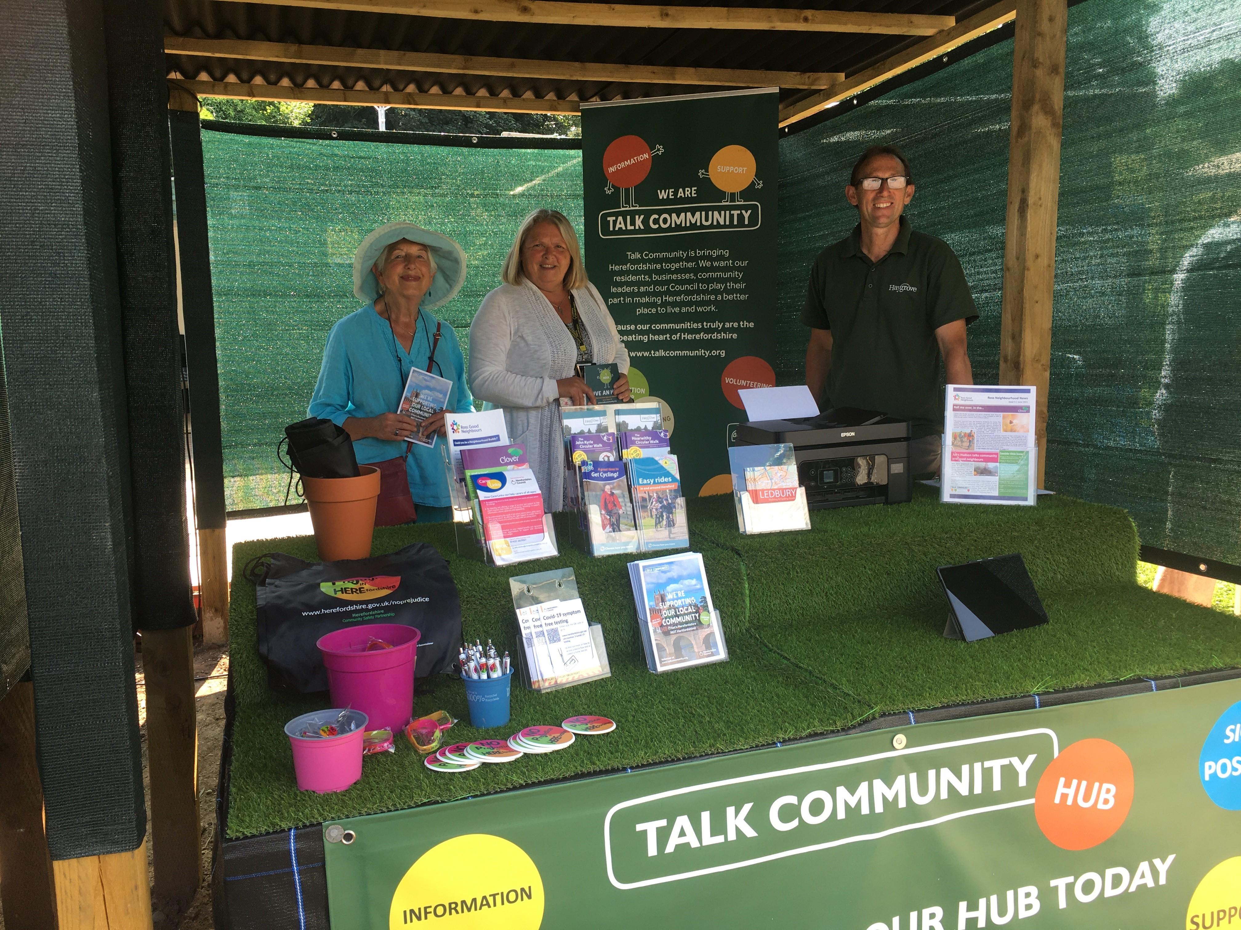 Ross-on-Wye Community Garden celebrates the launch of its new Talk Community Hub.