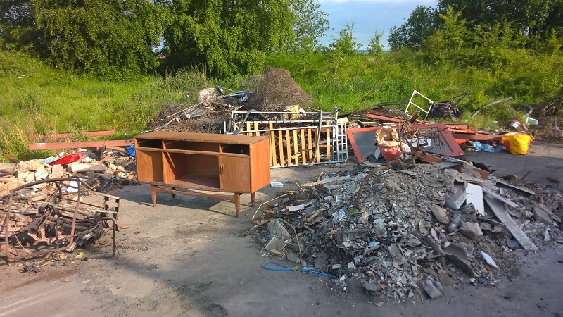 Flytipped waste