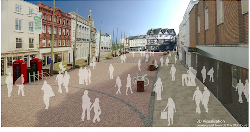 3D visualisation high town