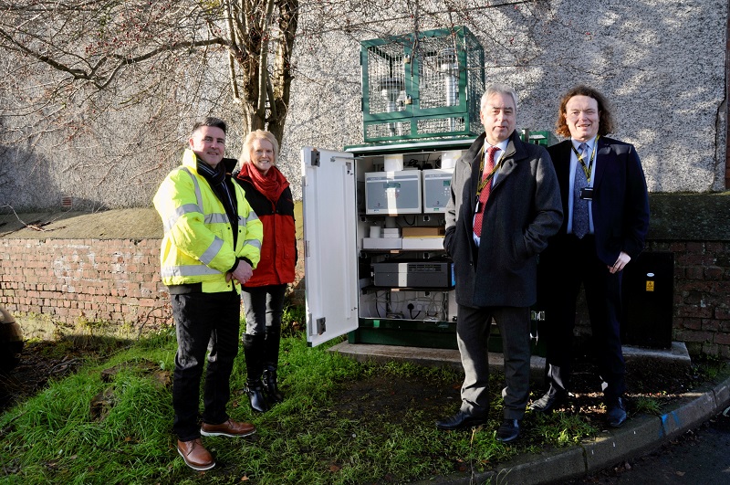 (L-R) Paul Norman, Cllr Ange Tyler, Marc Willimont (Head of Public Protection at Herefordshire Council), Charles Yarnold (Environmental Health Service Manager at Herefordshire Council)