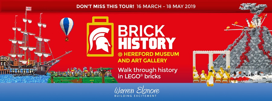 LEGO Brick History exhibition 16 March to 18 May 2019