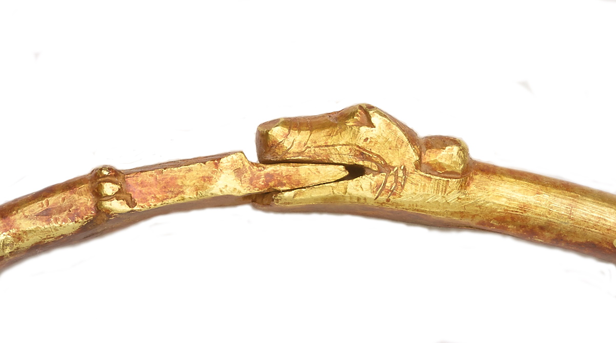Close up image of a bangle from the Herefordshire Hoard