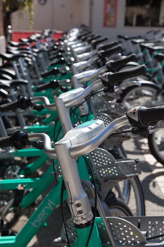 Line of Beryl bikes