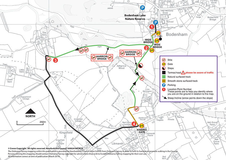 Bodenham circular walk map