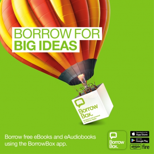 Borrowbox app promotional poster
