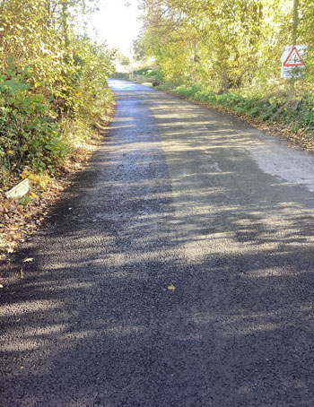 Section of the C1234 showing surface patching repairs