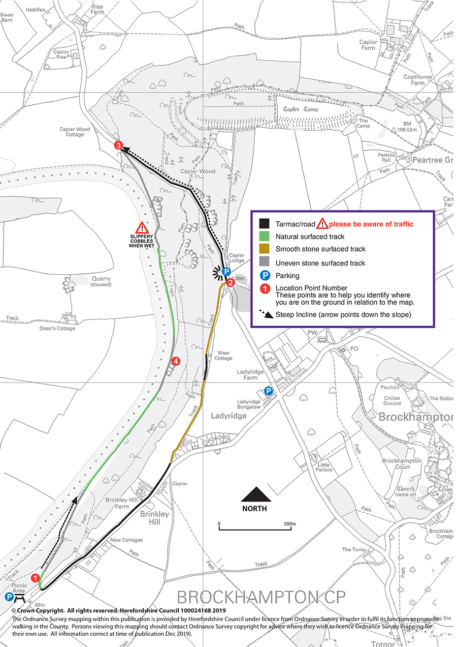 Capler circular walk map