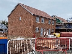 Houses being built at Clifton House, St Weonards site