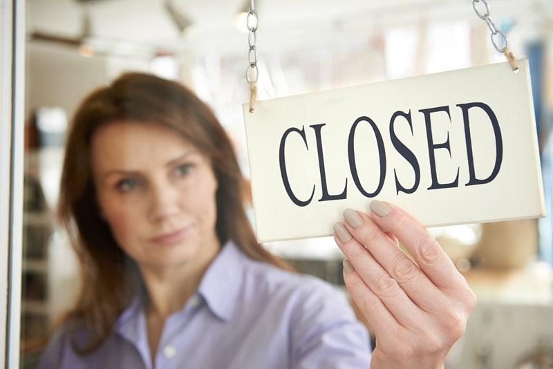 Closed sign