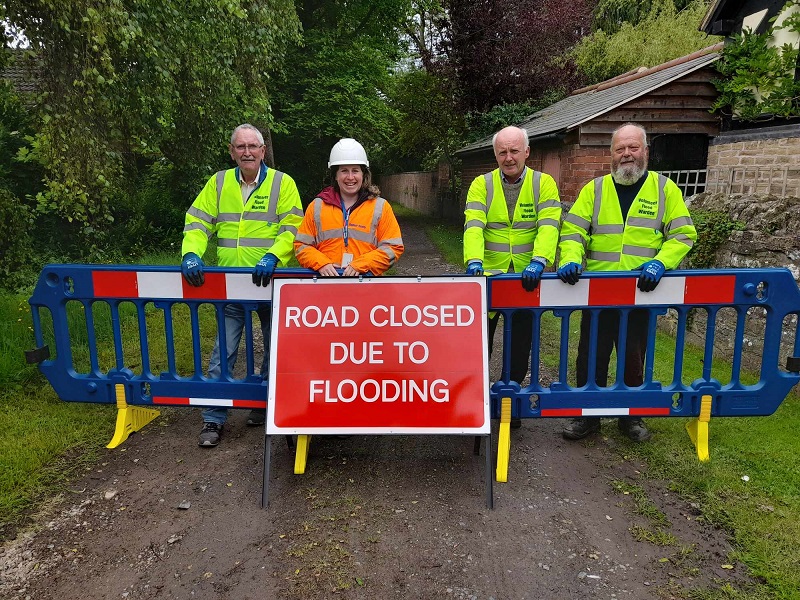 Community flood signage volunteers