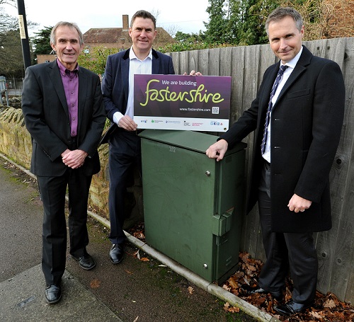 Fastershire representatives from BT and Herefordshire Council