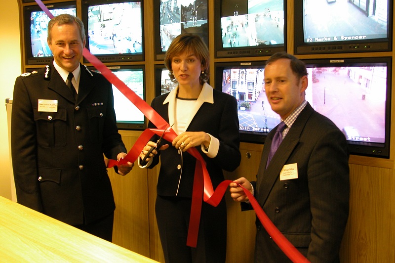 Fiona bruce opening cctv control room