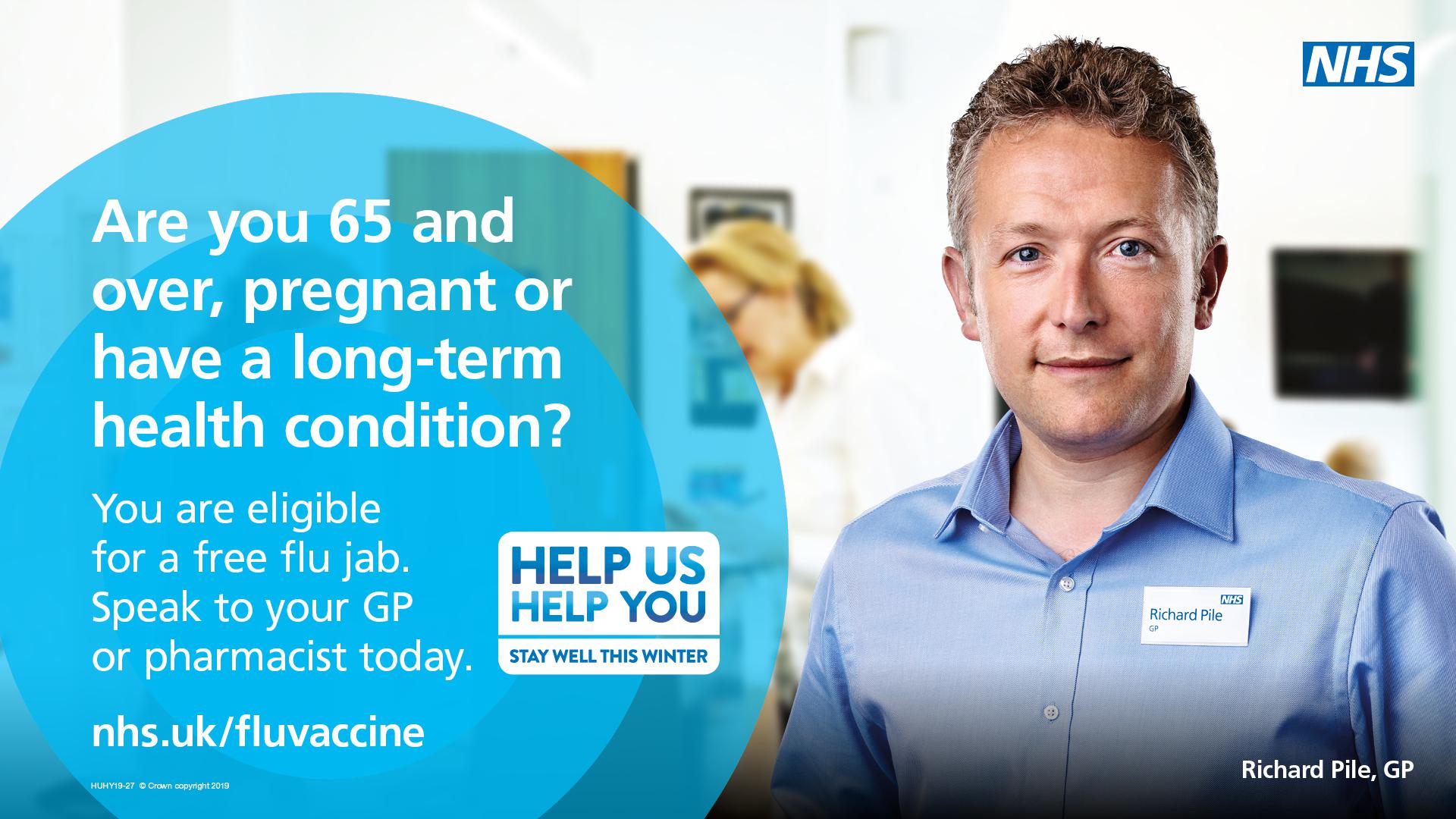 Eligible residents are urged to have a free flu jab