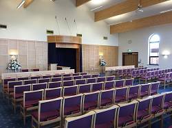 Internal photo of Hereford Crematorium