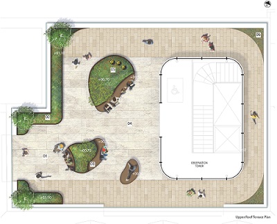 Hereford Museum and Art Galley upper roof terrace plan (design in development)