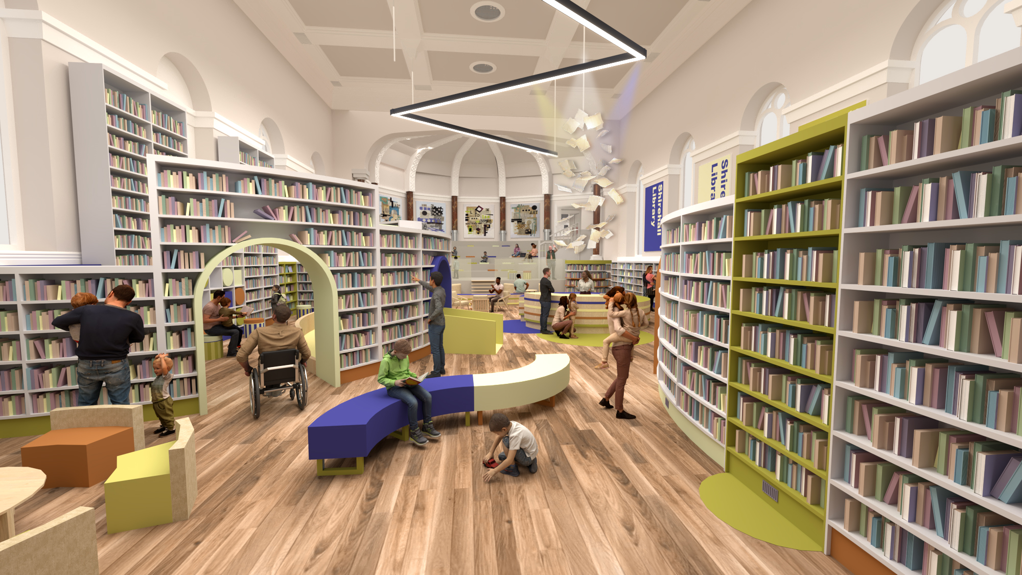 New library at Shirehall artist's impression