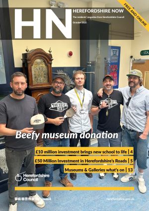 Herefordshire Now October 2025 front cover