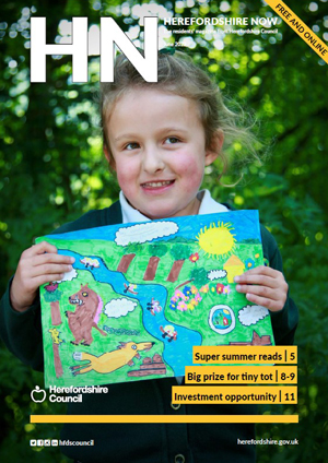 Front cover of Herefordshire Now magazine