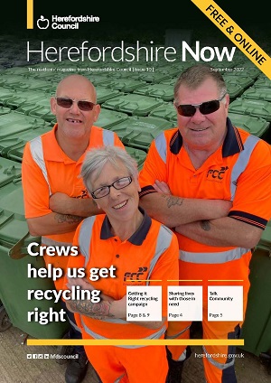 Front cover of Herefordshire Now September 2022
