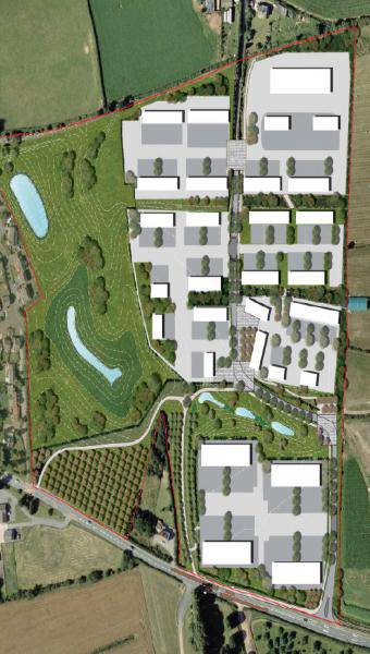Indicative site layout for Ross Model Farm