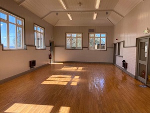 Inside Brockhampton Village Hall