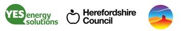 Yes Energy Solutions and Herefordshire Council logos - Keep Herefordshire Warm