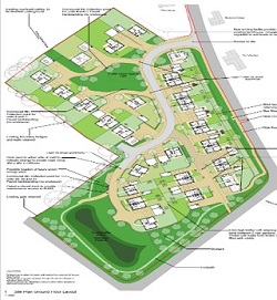 Site plan of land adjacent to Clifton House, St Weonards