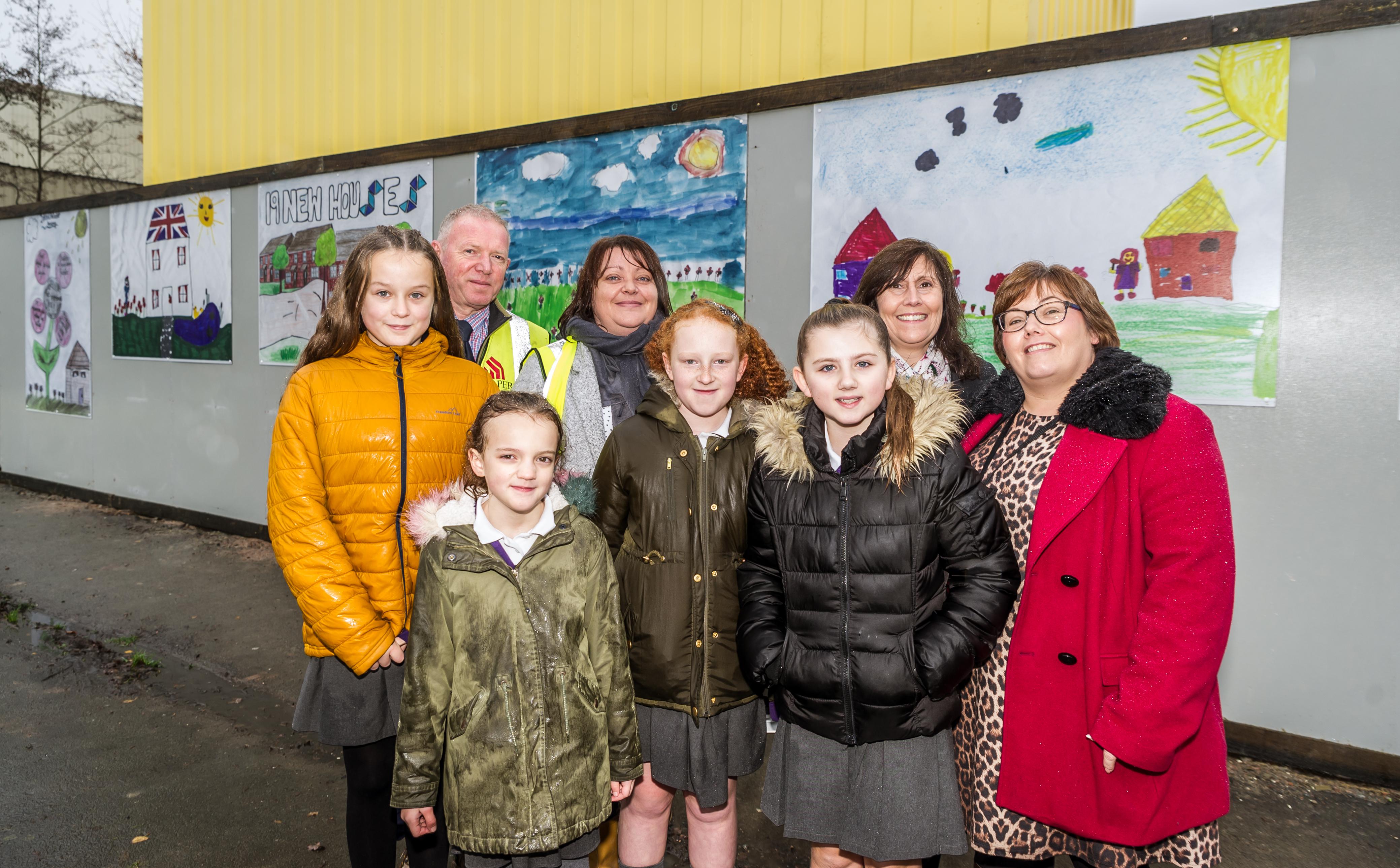 Leominster Primary School pupils winning artwork is featured at veterans housing scheme