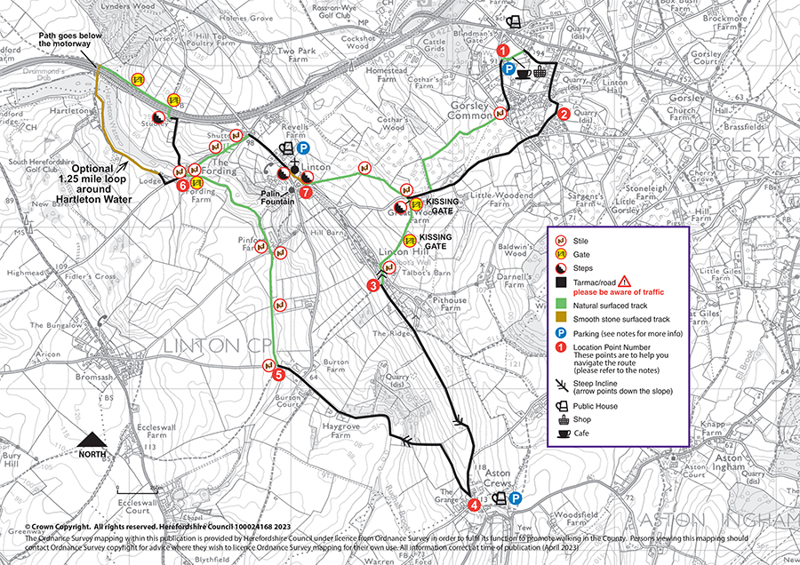 Linton circular walk map