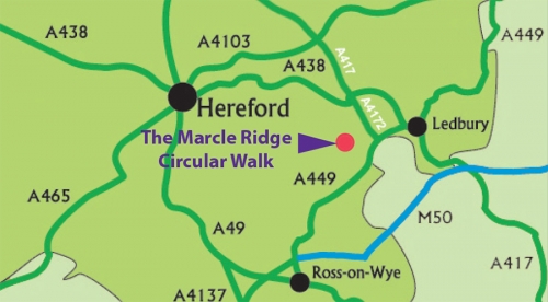 Marcle Ridge location map section