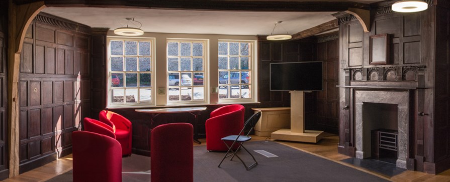 Image of newly restored interior room at Master's House, Ledbury