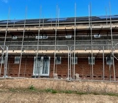Houses being built at Mill House, Fownhope site