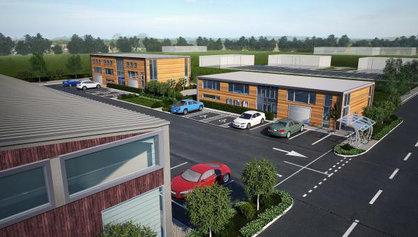Computer generated image of Ross Model Farm enterprise park