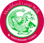 Waymarker for Mordiford Loop circular walk