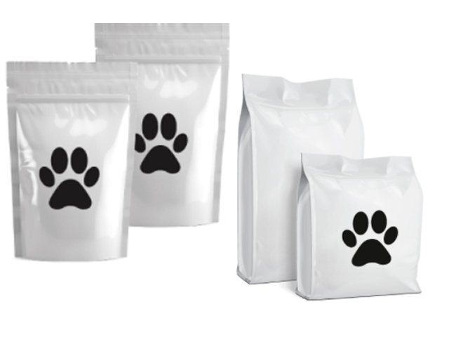 Pet food pouches examples