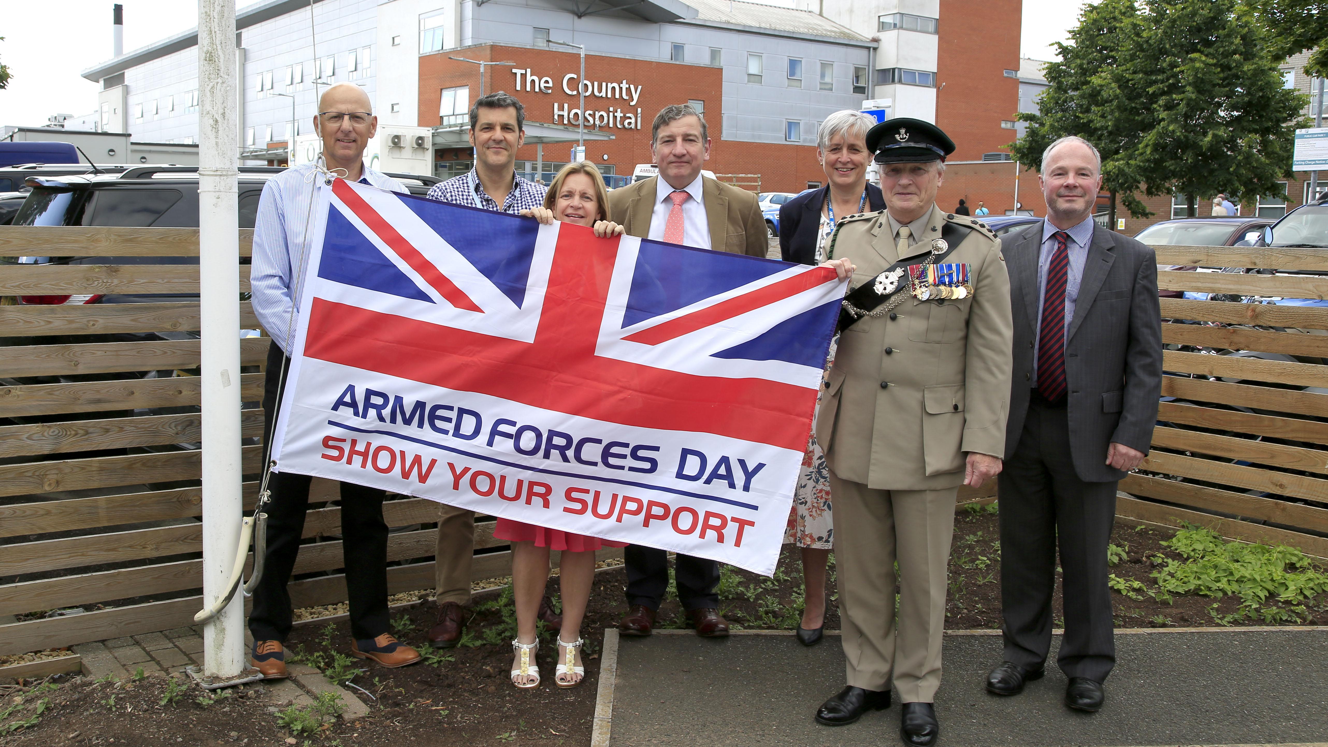 Herefordshire raises the Armed Forces flag to mark the beginning of Armed Forces Week 2022
