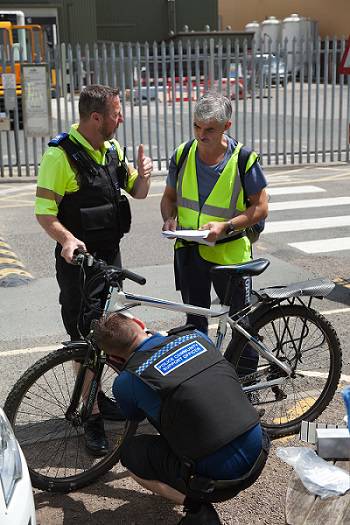 Police bike marking