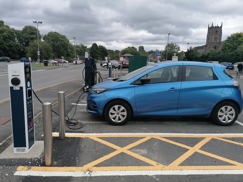 Pool car charging
