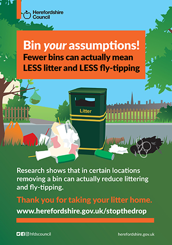 Bin your assumptions! Fewer bins can actually mean less litter and less tipping