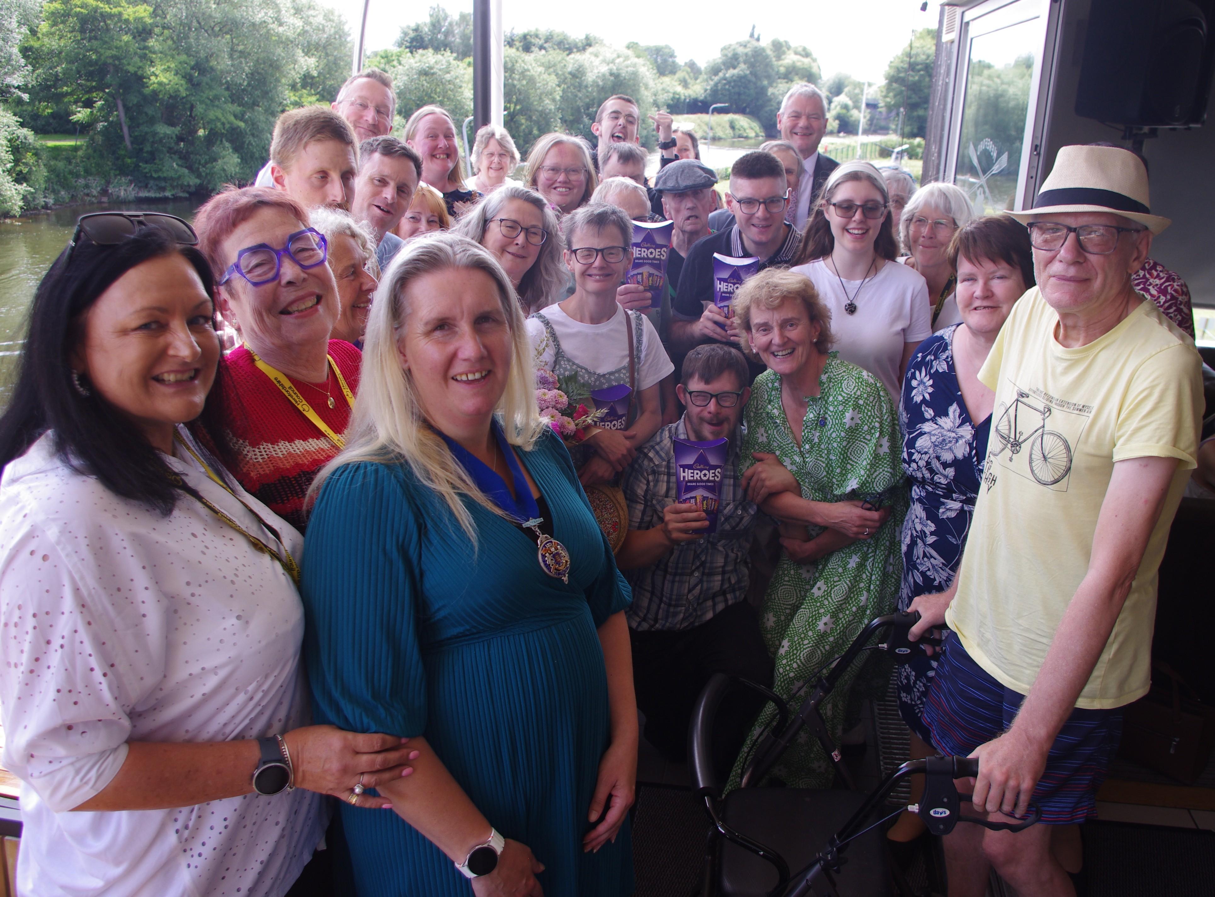 Group of people who attended the Herefordshire Council Shared Lives Event at the Hereford Rowing Club, 25 June 2025