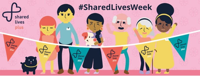 graphics of all different types of people with shared lives flags