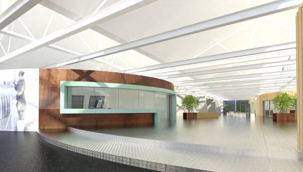 Computer generated image of proposed Shell Store interior